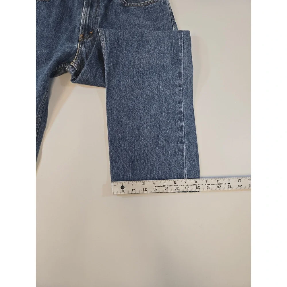 Levis 505 Regular Fit Y2K Jeans Mens 34x29 Medium Wash Blue Straight 27.5 inseam